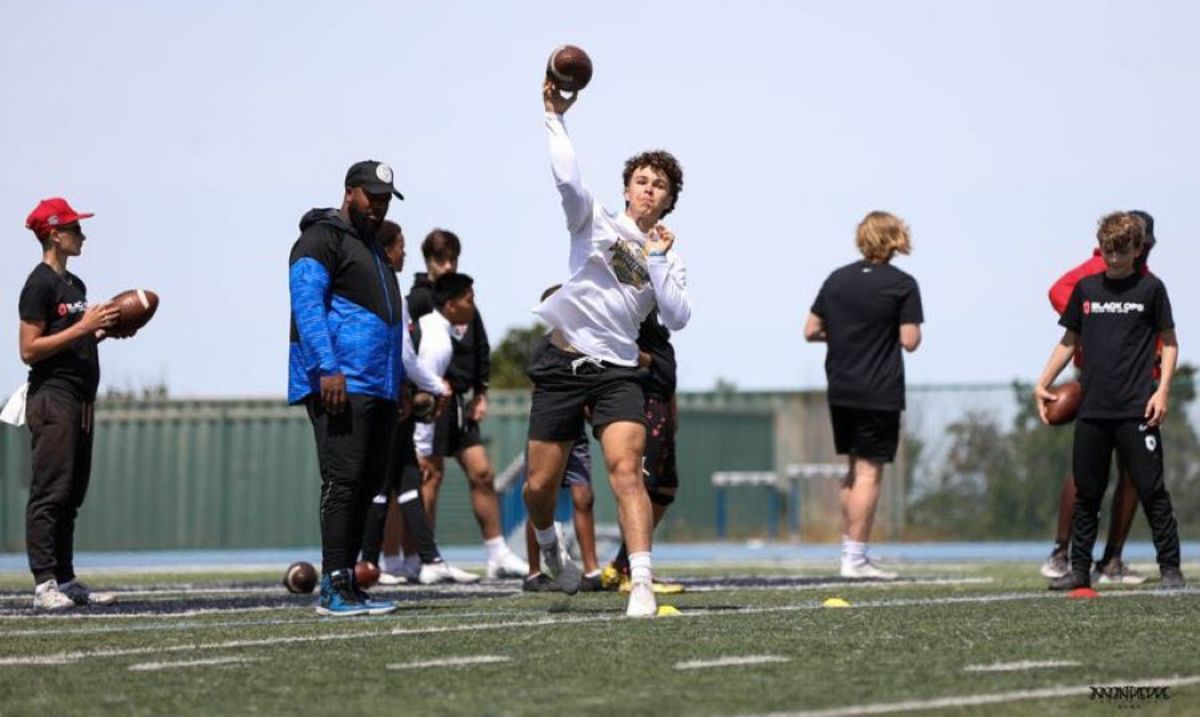 Blessed with a strong, accurate arm, Knapp completed 71 percent of his passes in 2022. Courtesy photo: Knapp family